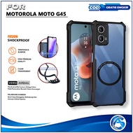 HP Motorola Moto G45 Moto G34 Softcase Fusion Armor Shockproof Transparent Full Cover Phone Case