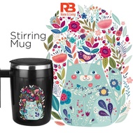 Kitty Auto Stirring Mug Cawan Kacau Automatik Stirring Mug Coffee Stainless Steel Automatic Mug