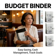 2k 5k 10k Binder Budget Book Cash Envelopes Planner Savings Challenge
