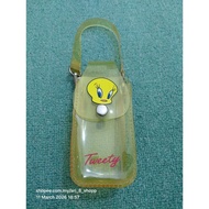 Vintage Tweety Bird themed clear PVC pouch