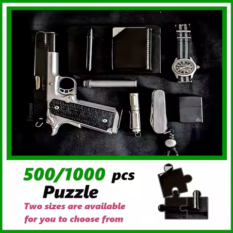 A high-quality 500/1000-piece puzzle, perfect for adults, is a fun family game that helps relieve st
