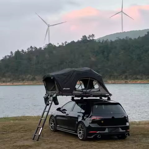 Waterproof Windproof Roof Top Tent Entry Level Aluminium Fold Out Car Roof Tents Sturdy for Sedan Va
