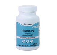 [ วิตามินดี 3 ] Vitamin D3 Mini Gels - 125 mcg (5,000 IU) x 100 ซอฟเจล (Softgels)
