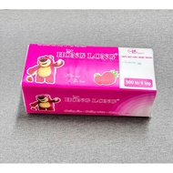1 pack of strawberry bears and golden bears, 300 sheets, 3 layers, thick and soft