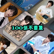 现货热销周翊然小卡100张不重复新款高清镭射卡盒装三寸高颜值专辑Zhou Yiran's small card 100 does not repeat the new high