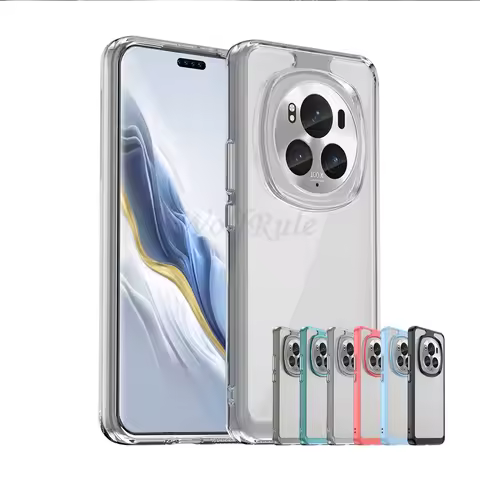 For Honor Magic 6 Pro Case Cover Huawei Honor Magic 6 Pro Capas Shockproof Transparent Colour Clear 