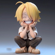 [Hot Sale] One Piece Figure Q Version Seated Sanji Luffy Sauron Trendy Play GK Model Anime Doll Decoration Birthday Gift Birthday Gift