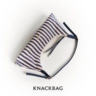 KNACKBAG - Jennie Cruise Stripe bag - กระเป๋าสายสะพายไหล่ รุ่นเจนนี่ หนังสังเคราะห์แคนวาสลายทาง (PU 