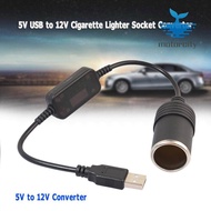 Bộ Chuyển Đổi Ổ Cắm Bật Lửa 5V USB Đực Sang 12V Cho Xe Hơi