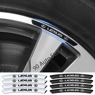 4pcs/set 9cm Aluminum Alloy Car Wheel Rim Tyre Sticker Auto Tire Emblem Badge Decal Decoration for L
