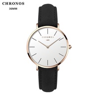 Chronos36mm watch women's fashion trendsetter leisure belt quartz women's Watch
