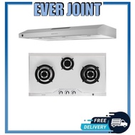 EF EFH 3971 TN VSB [86cm] Gas Hob + EFCH 9103T SS [90cm] Cooker Hood Bundle Deal