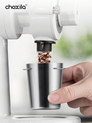 1入組調量杯，不鏽鋼咖啡調量杯適用於51/54/58mm的咖啡濾壺、咖啡壓粉器工具