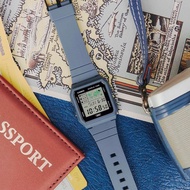 [Original] Casio LF-30W-2A Pop Blue Digital World Map World Time Quartz Resin Unisex Watch