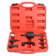 8pcs Diesel Injector Extractor Set With Common Rail Adaptor Slide Hammer Injection Puller Tool Kit S