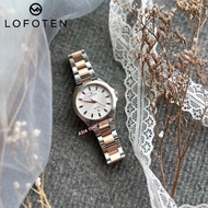 [Original] Lofoten F8112L RTT-1 Elegance Sapphire Women Watch with Silver Dial Two Tone Silver and R