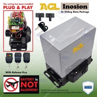 AGL INOSION DC Sliding (Built-in) （ 2CH 433Mhz  ) Autogate Set for 500kg Gate - Full Set No Gear Rac