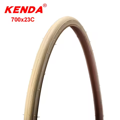 2pc KENDA Beige bicycle tire 700*23C road bike tires 700C wire bead ultralight 405g low resistance 1