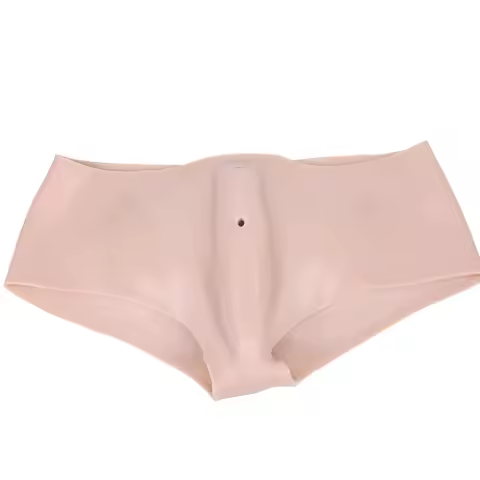 Silicone Insertable Realistic Vaginal Pants For Cross-dresser Hading Gaff Big Hips And Butts Silicon