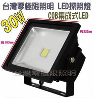 ✦附發票✦限量特價【30W LED 防水投射燈 】COB標準型 大功率 探照燈 招牌燈 投光燈 廠房燈【零極限照明