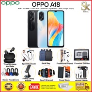 Oppo A18 4G Smartphone | 8(4+4)GB RAM + 128GB ROM | Original Oppo Malaysia