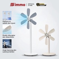【Polands】SIMMO Standing Fan Desk Fan 2-in-1 6 Blades Low Noise Height Adjustable Vertical Electric F