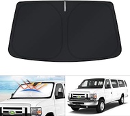 KUST Windshield Sunhade for 1992-2023 Ford Econoline E-Series Van & Motorhome E-150 E-250 E-350 E-45
