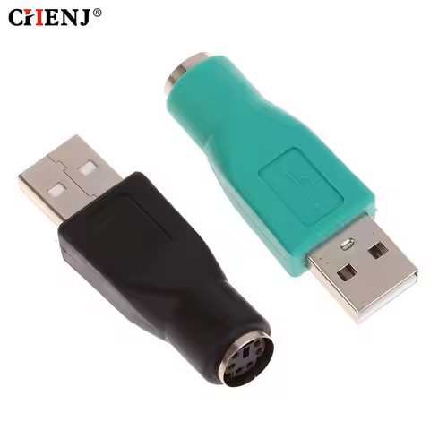 1pc USB Male To PS2 PS/2 Female Adapter For Computers PC Laptop Mouse Keyboard USB Male To PS2 Adapt