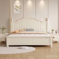 Cream Children's Room 1.5m Modern Simple 1.2m American Style White Pastoral 1.8x2m Solid Wood Bed Do