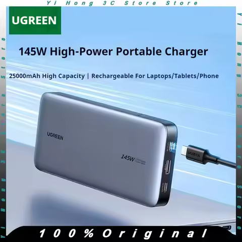 UGREEN 25000/20000mAh Power Bank 145W Large Capacity Fast Charge Mobile Power Bank For iPhone Laptop