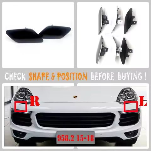 For 15-18 L&R Porsche Cayenne 92A 958.2 Base GTS S Turbo Sport 3.0L 3.6L 4.8L Front Side Headlight W