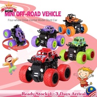 ۩✓Mini 4WD Truck Toy 4 Wheels Monster Stunt Car Children Toys Plastic Off-road Play Vehicle Mountain