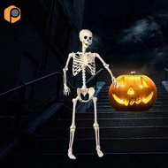 [prettyia] Skeleton Halloween Decoration Human Bones 5.4ft Full Body Haunted House Prop for Lawn Por