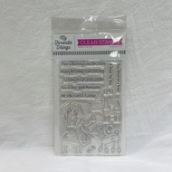{Musha Notes} Dog Poodle French Fighting Crystal Seal Transparent My Favorite Things-MFT-CS-324