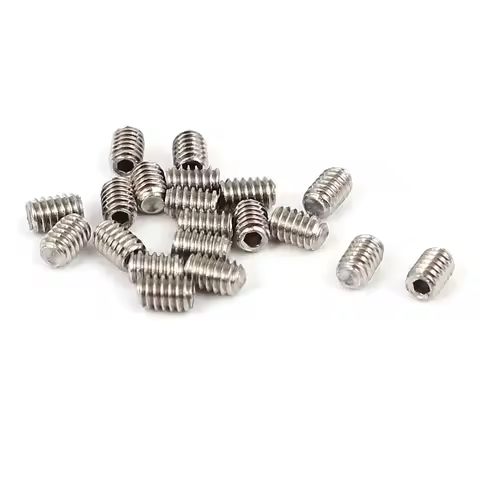 20/50pcs M2x3mm M2x6mm M2.5x5mm Cup Point Hex Socket Grub Set Screws for Gear