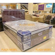 SET Spring Bed Kasur Bigland Superior Plush Top HB Zella ( FULLSET )