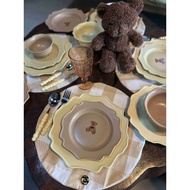 KF Studio - Uwais Teddy Bear Set Plate (Ceramic)