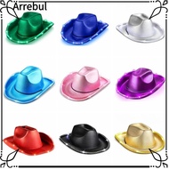 ARREBUL Space Cowgirl Hat, EVA Composite Light Up Cowgirl Hat, Durable Comfortable Shiny LED Cowboy 
