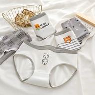 Combo of 10 Cotton Women's Underwear - Soft and Stretchy Grizzly Bear Pattern - Youthful - CS777