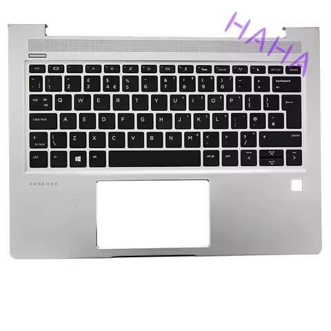 H+ New Protective C Case and UK Layout Keyboard with Large Enter Key for HP HP 435 430 G6 G7 Battle