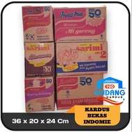 USED INDOMIE CARDBOARD 36 x 20 x 24 Cm