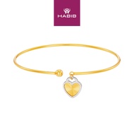 HABIB 925 Silver Bangle CJ-8-SC15 DC-ST-Z