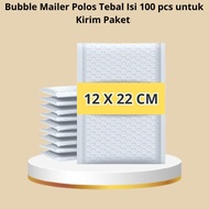 Bubble Mailer ThickPOLOS Contents 100 pcs for Package Delivery – Size 12x22 / 15x20 cm