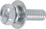 TRUSCO B768-0830 Embedded Bolts, Abset P-3, Trivalent White, Size: M8 x 11.8 inches (8 x 30 mm), Pac