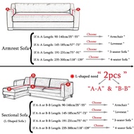 P.K.YO-Sofa Cover for Corner Sofa L-Shaped Sectional Sofa Elastic Gray Pet Friendly Slipcover for Ar