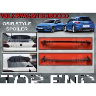 VOLKSWAGEN VW SCIROCCO MK3 R TSI 2.0T 1.4T OSIR SPOILER BODYKIT ACCESSORIES MATERIAL ABS PAINTED GLOSS BLACK