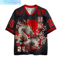 2026 New Jersey Sports Short Sleeved Jersey, V-neck Short Sleeved Jersey, Y2K Sports Fashion 3D Prin