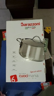 BARAZZONI巴拉佐尼義大利不鏽鋼鍋具六件組『全新』