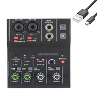 99DSP Bluetooth 5.0 USB Input Mixer 12V Power Supply Outdoor Home KTV 4/6-channel Mixer Audio System
