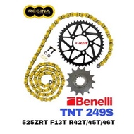 REGINA Sprocket Set Benelli TNT 249S 525 ZRT ZRING ZRA Z Ring  Spare Part Motor Accessories